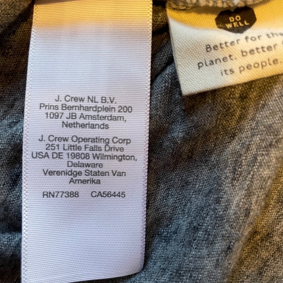 Madewell Short Sleeve Tee Curved Hem Organic Cotton Gray Heather Medium - Picture 5 of 7